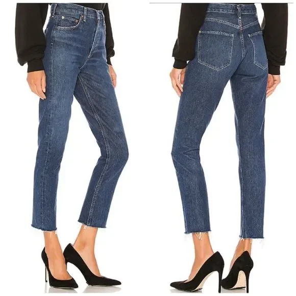 AGOLDE Remy High Rise Straight in Film - Picture 2 of 12